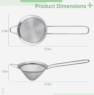 2 Pack Pure Cocktail Strainer