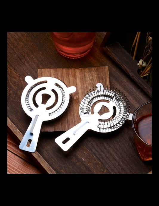 2 Pure Cocktail Strainers Stainless Steel