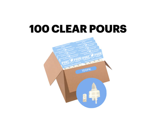 100 Clear Pour, Pour Spouts