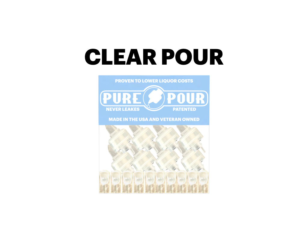 10 Pack of Clear Pour Spout
